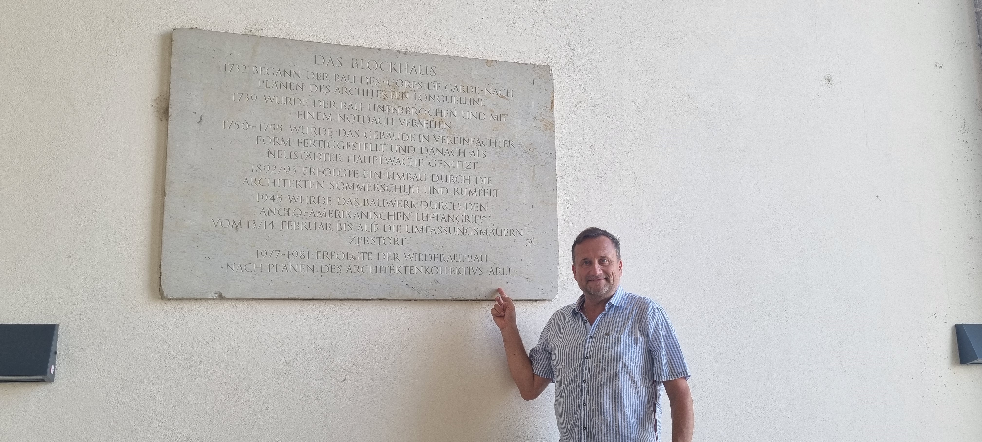 Ehrentafel am Blockhaus Dresden mit Ralf Arlt 2025